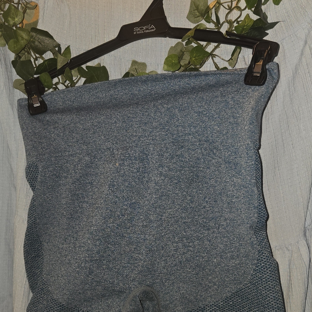 Blue High-Waisted Leggings